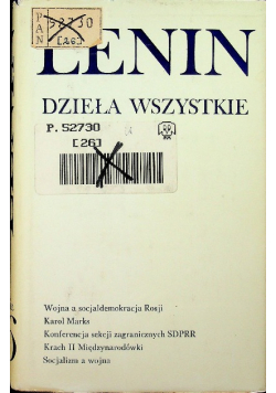 Lenin Dzieła Wszystkie Tom 26