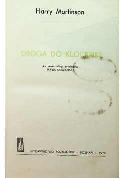 Droga do Klockrike
