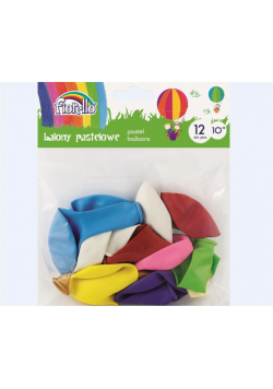 Balony Pastel 10'' mix 12 sztuk FIORELLO