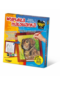 Wypukła malowanka Psy - Golden Retriver