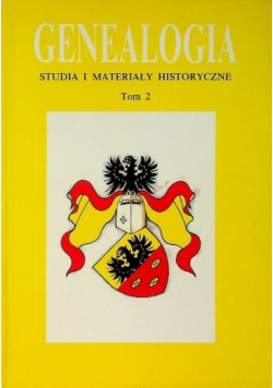 Genealogia studia i materiały historyczne Tom II