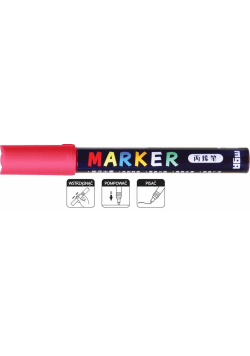Marker akrylowy 1-2mm różana czerwień (6szt) M&G