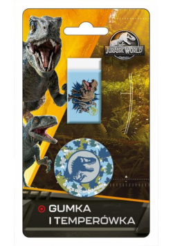 Gumka + temperówka Jurassic Park