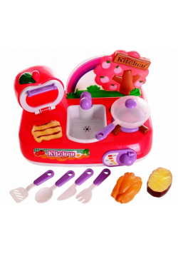 Zestaw kuchenny czerwony + 2 steki