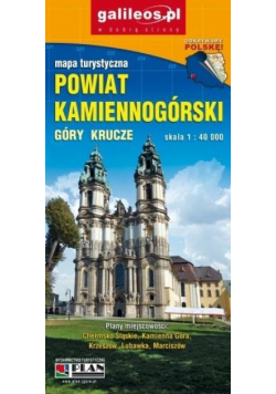Mapa turystyczna - Powiat Kamiennogorski 1:40 000