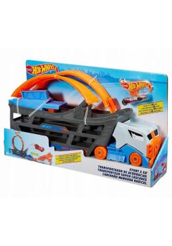 Hot Wheels Ciężarówka z pętlą + samochodzik