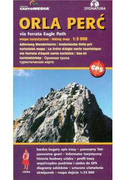Orla Perć via ferrata mapa turystyczna