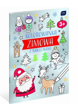 Kolorowanka A4 z nakl. Zimowa