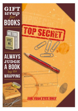 Gift wrap Papier do książki Top secret