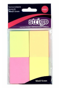 Karteczki samoprzylepne 50x38mm 200K STRIGO