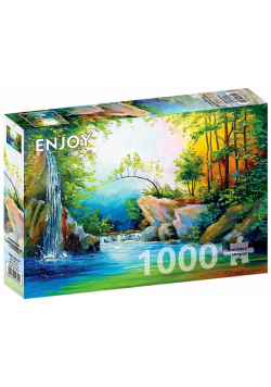 Puzzle 1000 Leśny wodospad