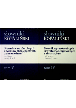 Słownik wyrazów obcych i zwrotów obcojęzycznych z almanachem 2 tomy