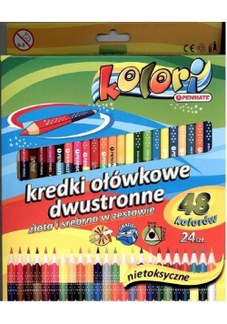 Kredki Premium Kolori dwustronne 48 kolor. PENMATE