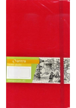 Notes A5 Gładki Romantyzm Czerwony ANTRA