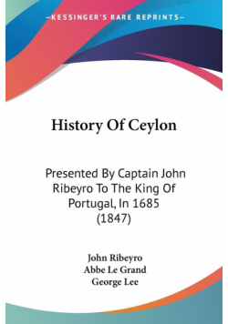 History Of Ceylon