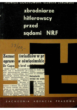 Zbrodniarze hitlerowscy przed sądami NRF