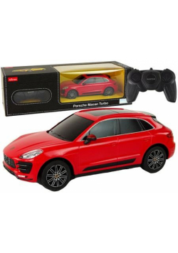 Auto R/C Porsche Macan Turbo Rastar 1:24 czerwone