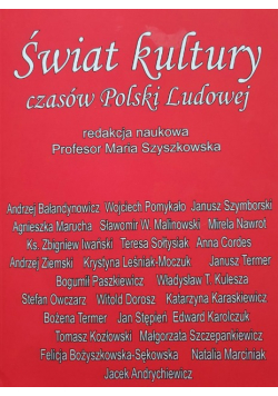 Świat kultury czasów Polski Ludowej