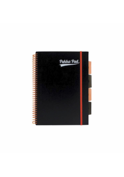 Project Book Black B5/200K kratka pomarańcz (3szt)