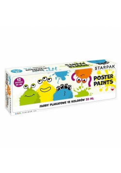 Farby plakatowe Monsters 12 kol/20ml