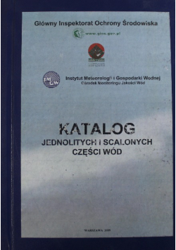 Katalog jednolitych i scalonych części wód