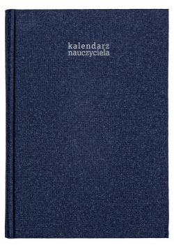 Kalendarz naucz. 2023/24 A5 tyg. Len granatowy