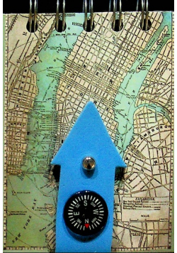 Kołonotes z kompasem Nowy Jork