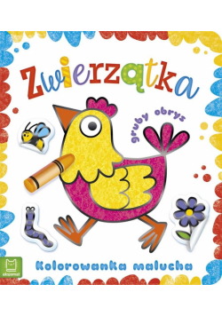 Kolorowanka malucha z grubym obrysem. Zwierzątka
