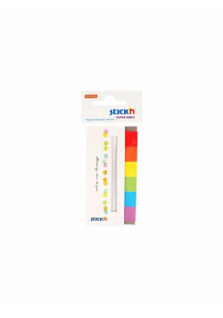 Zakładki indeksujące 45x15mm neon rainbow 180k.