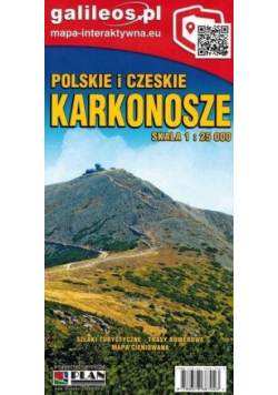 Mapa tur. - Karkonosze polsko-czeskie 1:25 000