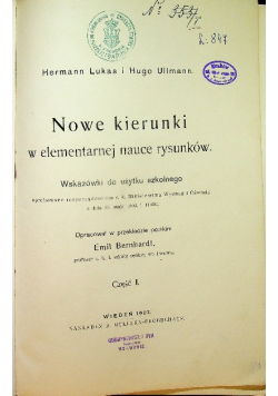 Nowe kierunki w elementarnej nauce 1