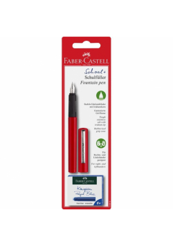 Pióro wieczne czerwone + 6 naboi FABER CASTELL