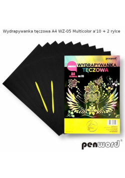 Wydrapywanka tęczowa A4 multicolor WZ-05