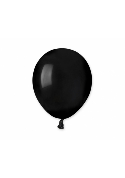 Balony pastelowe czarne 13cm 100szt