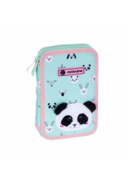 Piórnik podwójny z wyposaż Teddy Panda ASTRA