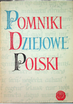 Pomniki dziejowe polski tom VII część 3