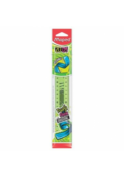 Linijka Twist'n Flex niełamliwa 20 cm zielona