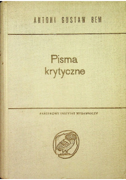 Pisma krytyczne
