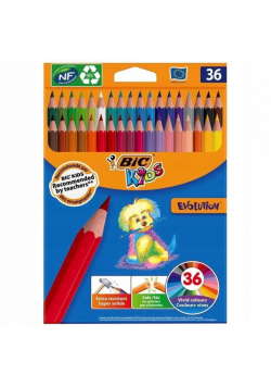 Kredki ołówkowe Kids Evolution ECOlutions 36szt
