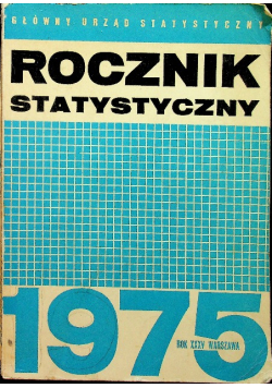 Rocznik statystyczny 1975