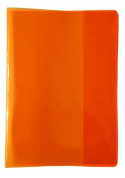 Okładka na zeszyt A5 PVC Neon pomarańcz (10szt)