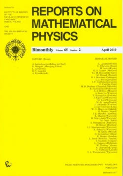 Reports on Mathematical Physics 65/2