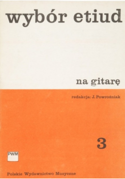 Wybór etiud na gitarę 3