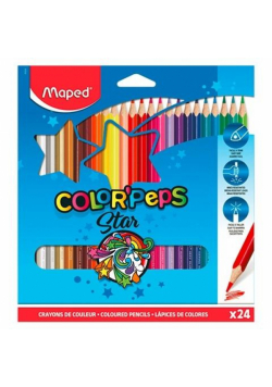 Kredki Colorpeps trójkątne 24 kolorów MAPED