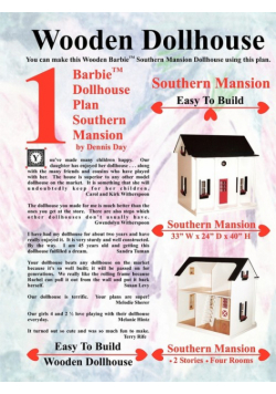 Barbie Dollhouse Plan Southern Mansion