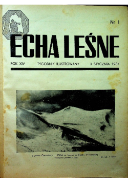 Echa leśne nr 1 do 52 1937 r.