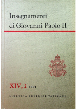 Insegnamenti di Giovanni Paolo II Tom XIV Część 2