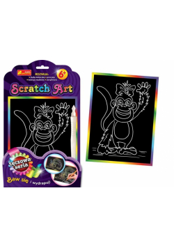 Scratch Art. Tęczowa seria - Małpa