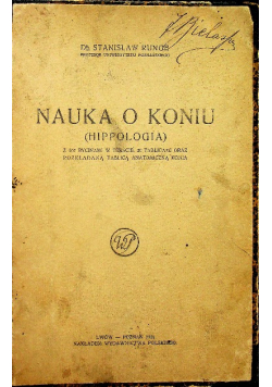 Nauka o koniu 1921 r.