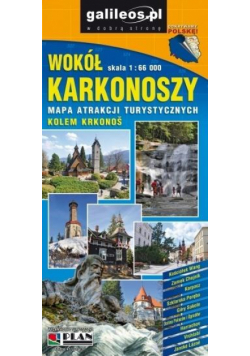 Mapa atrakcji turyst. - Wokół Karkonoszy 1:66 000